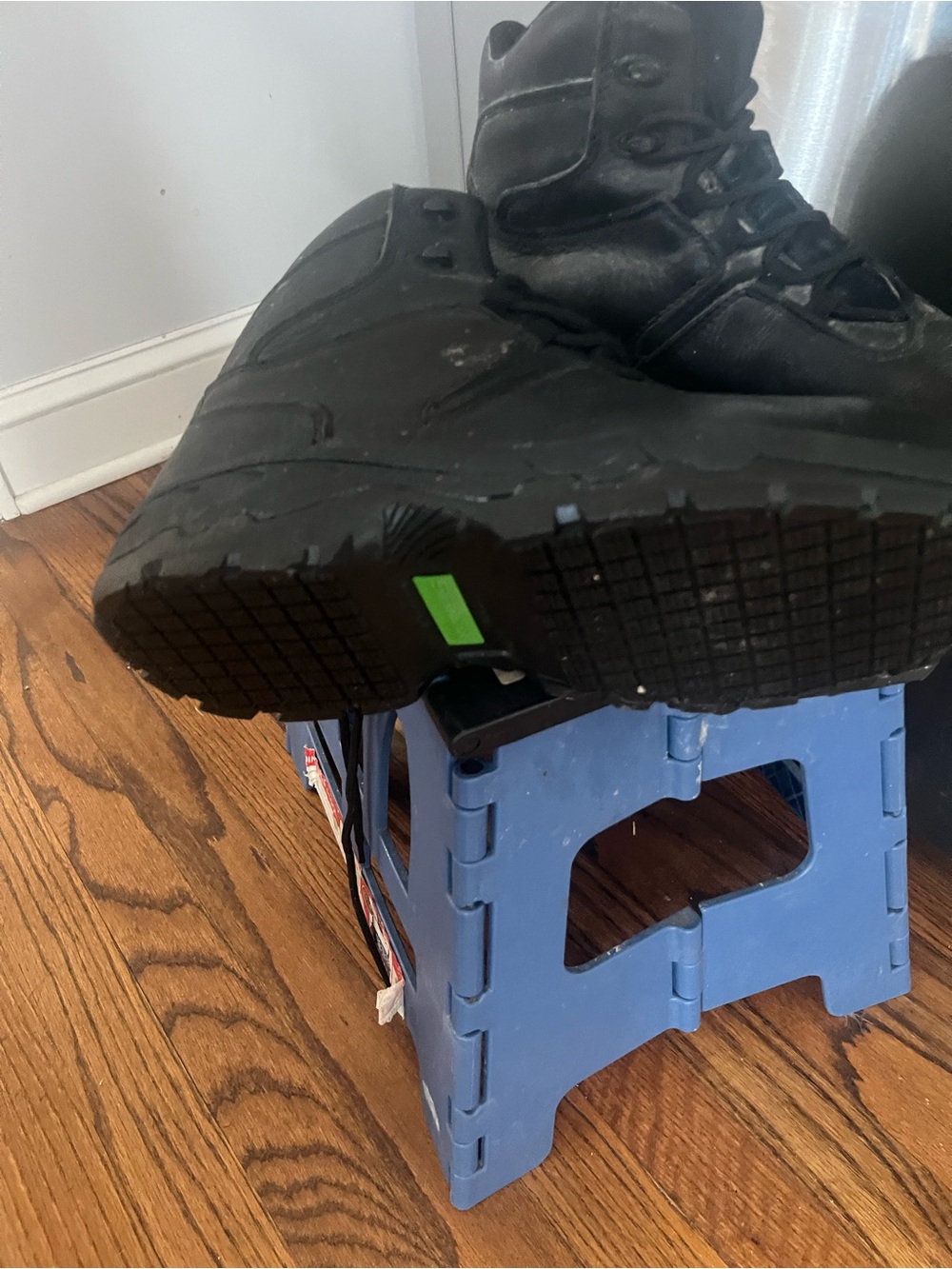 Black Tactical Boot - Rugged Lace-Up Style